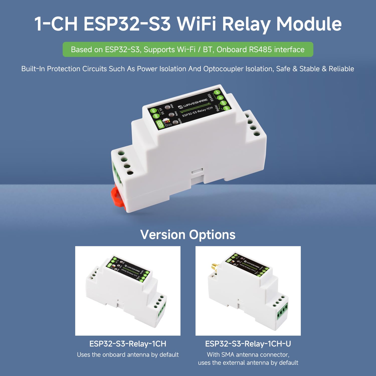 waveshare-esp32-s3-relay-1ch-u-1-kanal-esp32-s3-wifi-relaismodul image 3