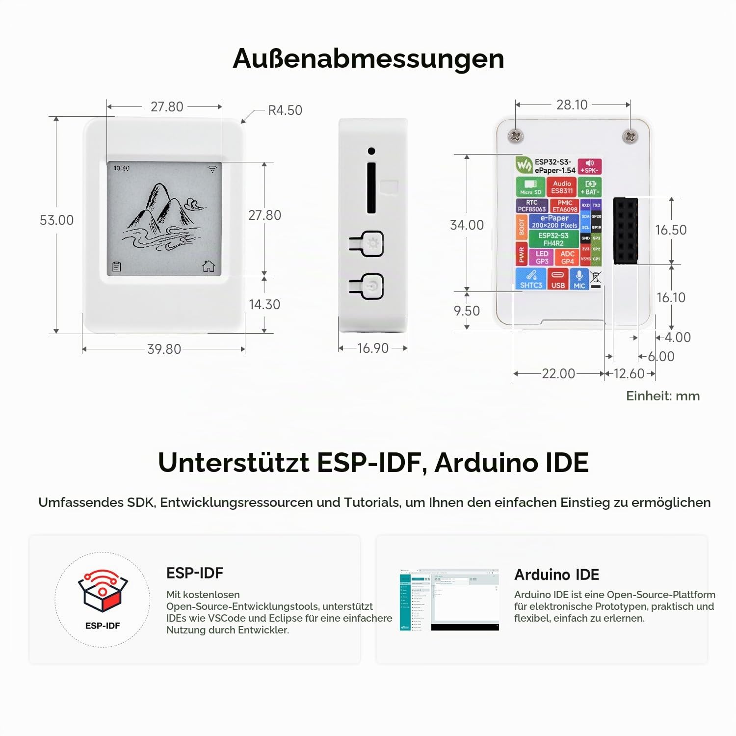 waveshare-esp32-s3-1-54-zoll-e-paper-aiot-entwicklungsboard-200x200-sw-wi-fi-ble image 8