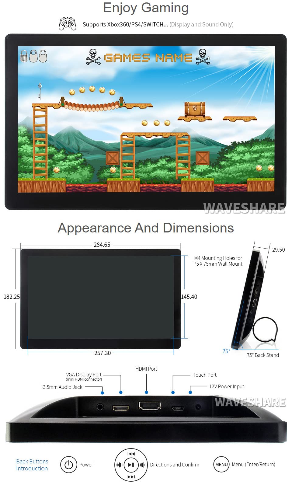 waveshare-11-6-zoll-hdmi-lcd-touch-monitor-1920x1080-ips-mit-geh-rtetem-glas image 8