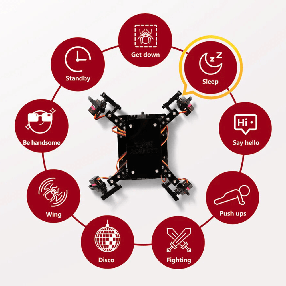 acebott-quadruped-bionic-spider-robot-kit-mit-esp8266-controller-board image 4