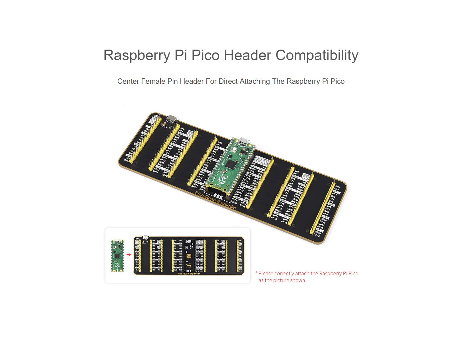 waveshare-gpio-extension-board-f-r-raspberry-pi-pico-quad-2x20-gpio-expander-mit image 5