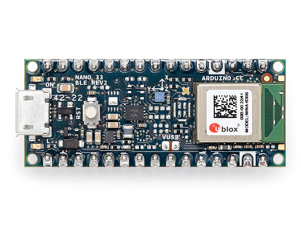 arduino-nano-33-ble-rev2-mit-headern-abx00072-arm-cortex-m4-bluetooth-board image 3