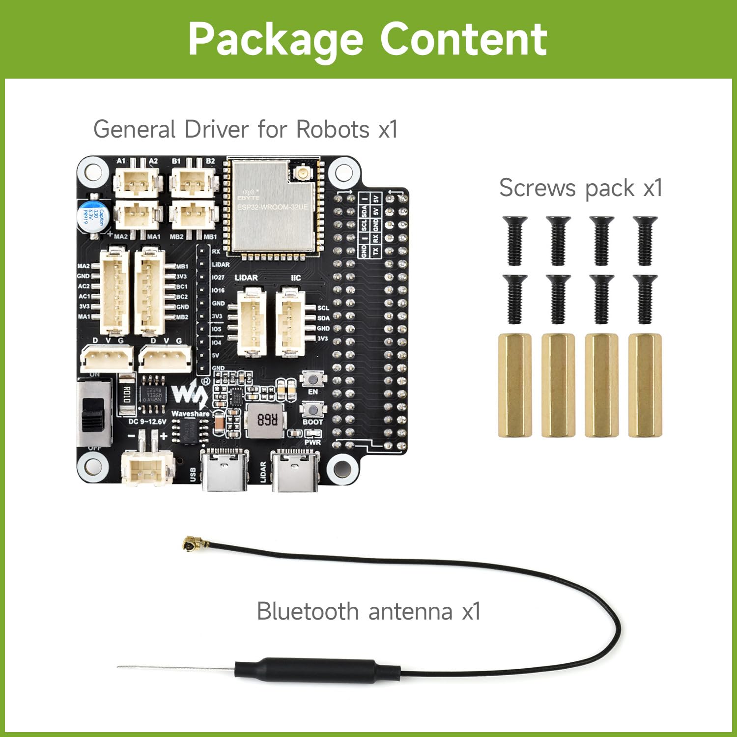 waveshare-general-driver-board-f-r-roboter-esp32-wroom-32-roboter-expansionsplat image 2