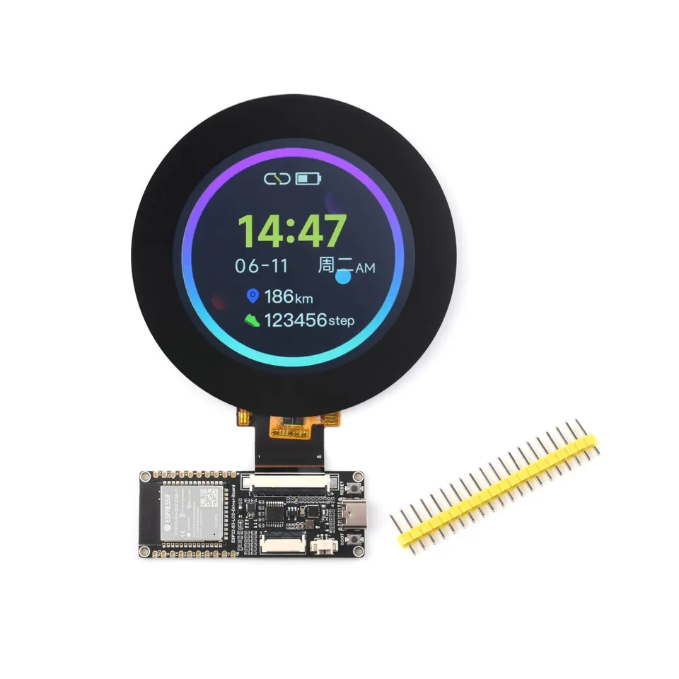 waveshare-esp32-s3-rgb-lcd-treiber-board-mit-2-8-zoll-rundem-touch-display-480x4 image 1