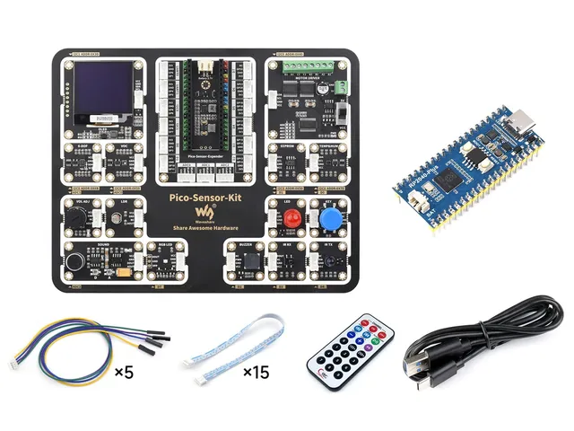 waveshare-entry-level-sensor-kit-f-r-raspberry-pi-pico-mit-rp2040-plus-m-und-15- image 1