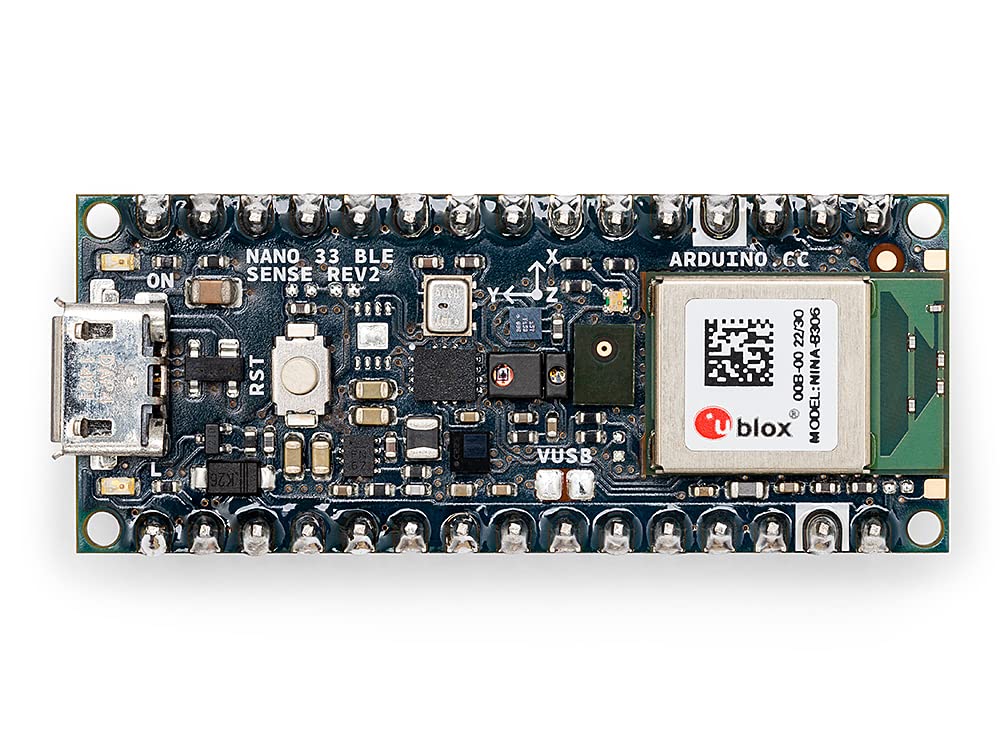 arduino-nano-33-ble-sense-rev2-mit-headers-abx00070-board-mit-sensoren-und-bluet image 2