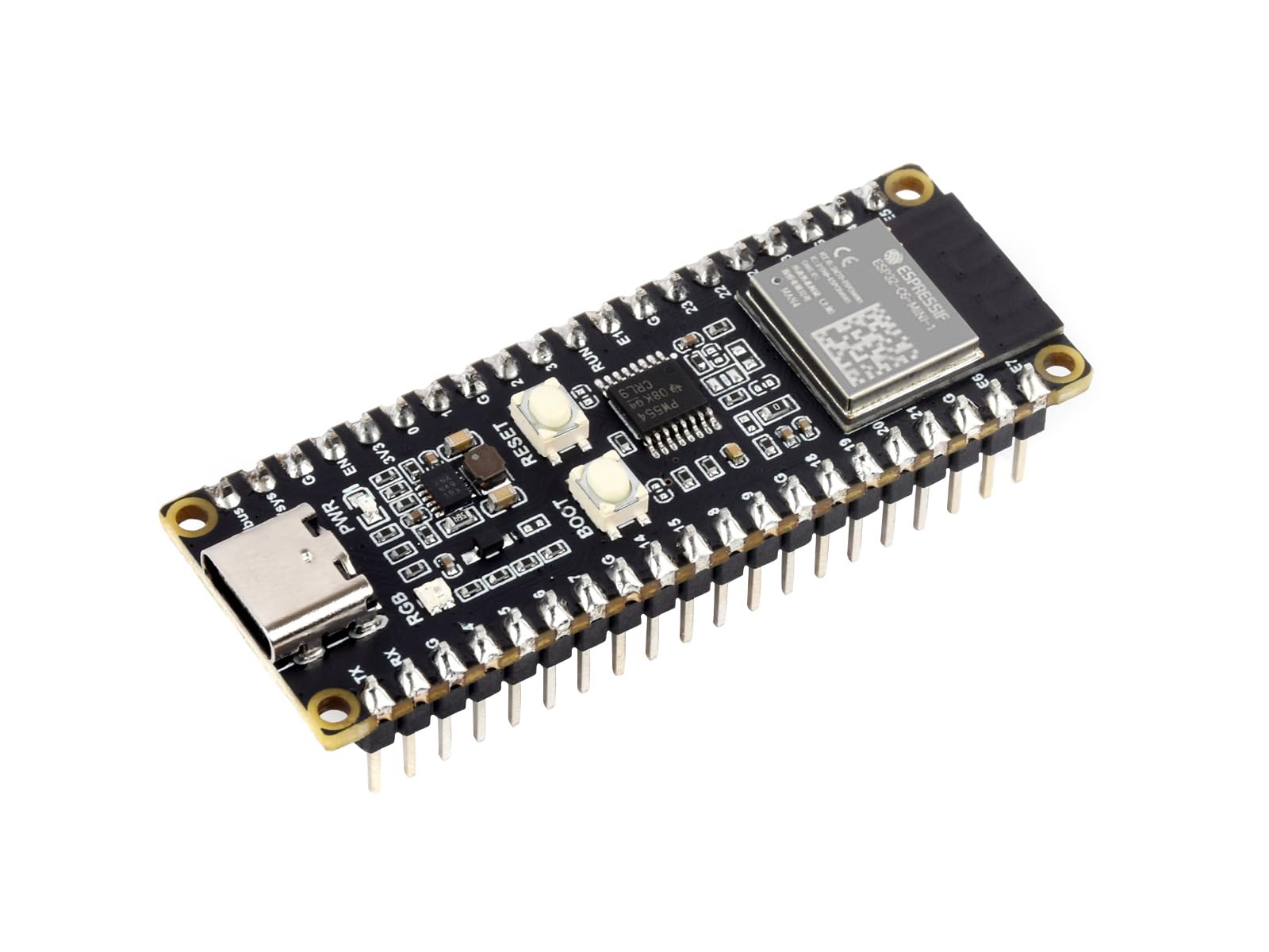 waveshare-esp32-c6-pico-mikrocontroller-board-wifi-6-ble-5-zigbee-mit-pinheader image 1