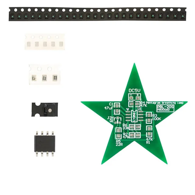 az-delivery-led-weihnachtsstern-l-tset-diy-elektronik-bausatz-stern-rot image 1