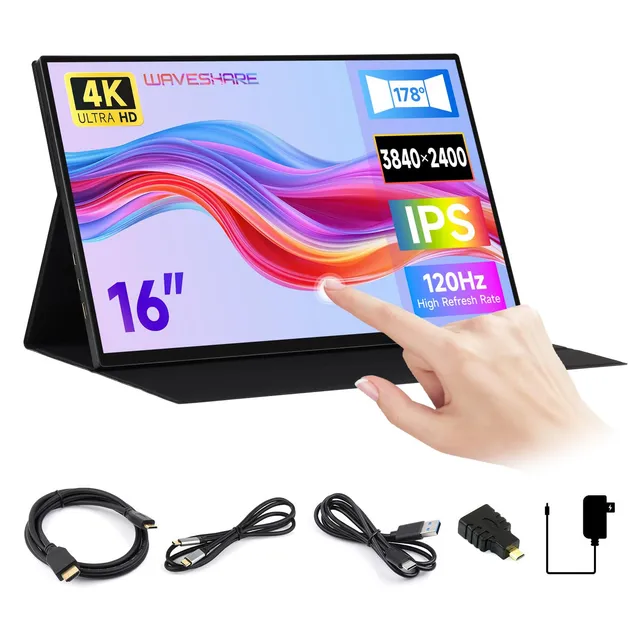 waveshare-luckfox-16-zoll-4k-portable-touch-monitor-3840x2400-120hz-ips-mit-magn image 1