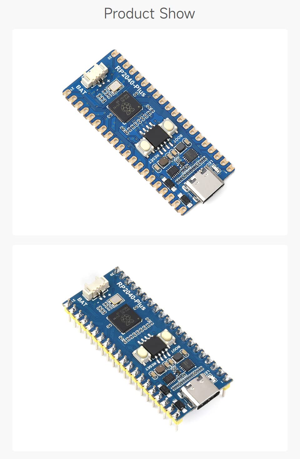 waveshare-rp2040-plus-mikrocontroller-board-16mb-pico-hnlich image 6