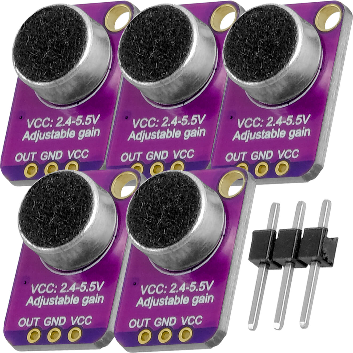 az-delivery-gy-max4466-elektret-mikrofon-verst-rker-breakout-sensor image 5