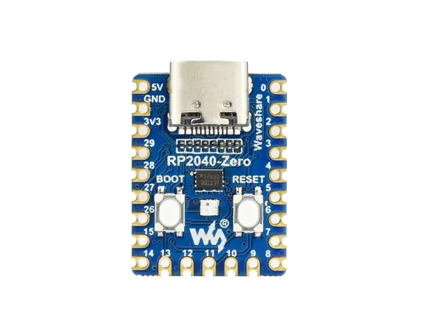 waveshare-rp2040-zero-mini-mcu-board-raspberry-pi-rp2040-dual-core-usb-c-castell image 1