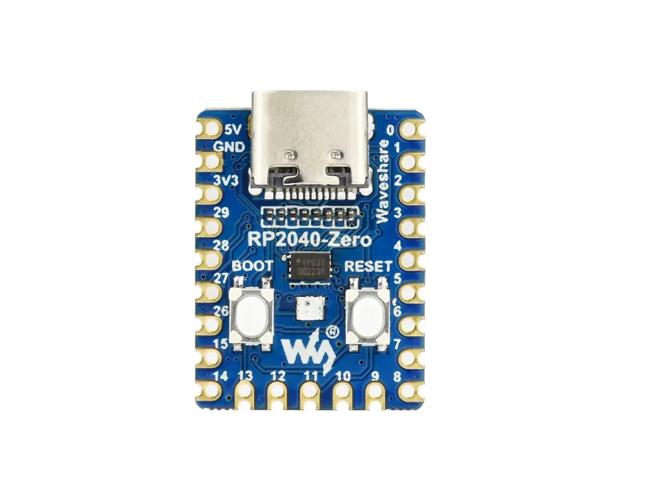 waveshare-rp2040-zero-mini-mcu-board-raspberry-pi-rp2040-dual-core-usb-c-castell image 1