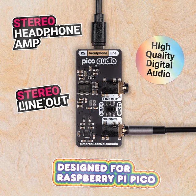 pimoroni-pico-audio-pack-stereo-i2s-audio-board-f-r-raspberry-pi-pico-mit-line-o image 1