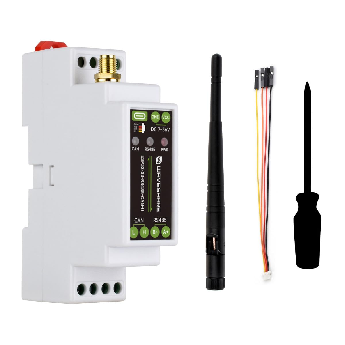 waveshare-esp32-s3-industrial-entwicklungsboard-mit-isoliertem-rs485-und-can image 1
