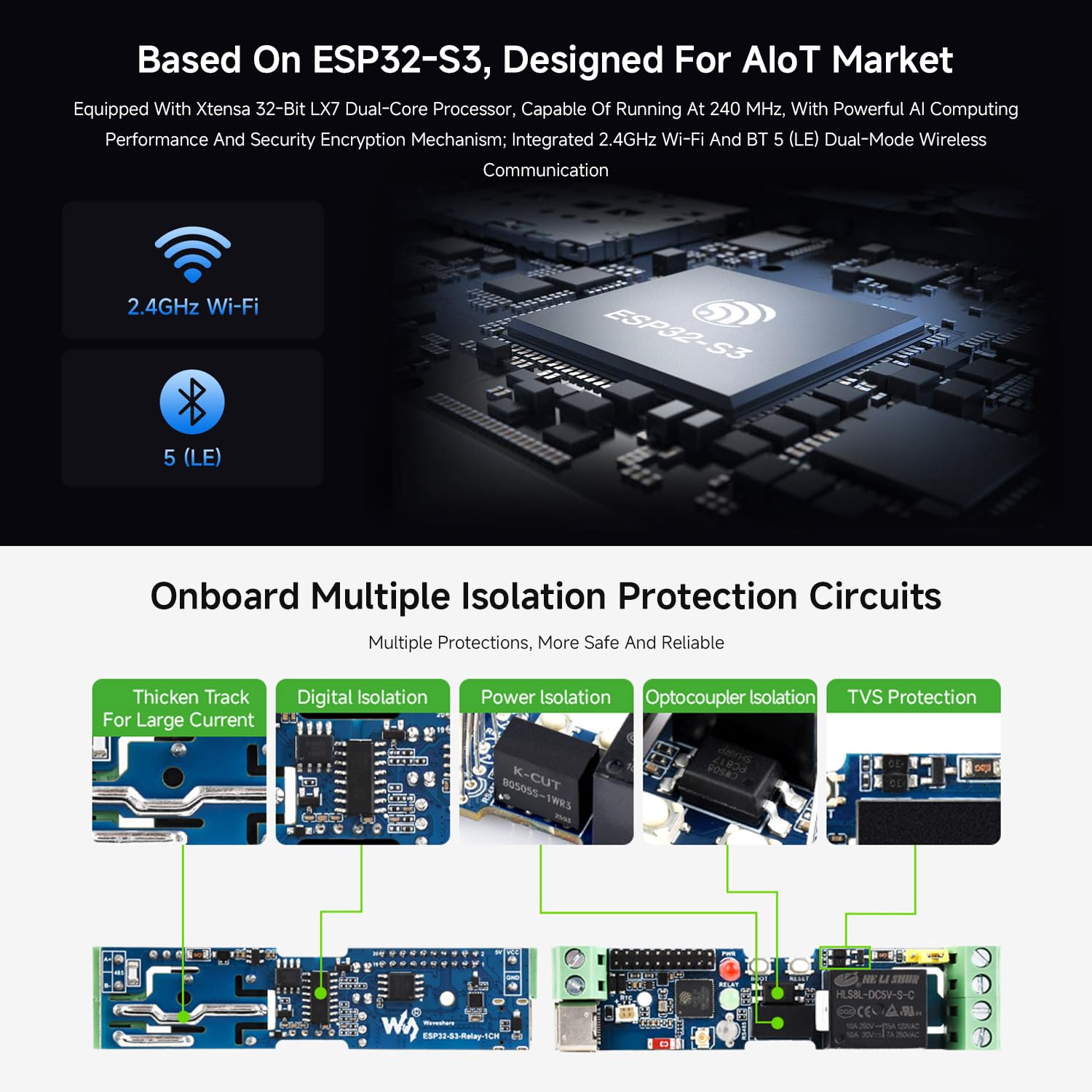 waveshare-esp32-s3-relay-1ch-u-1-kanal-esp32-s3-wifi-relaismodul image 5