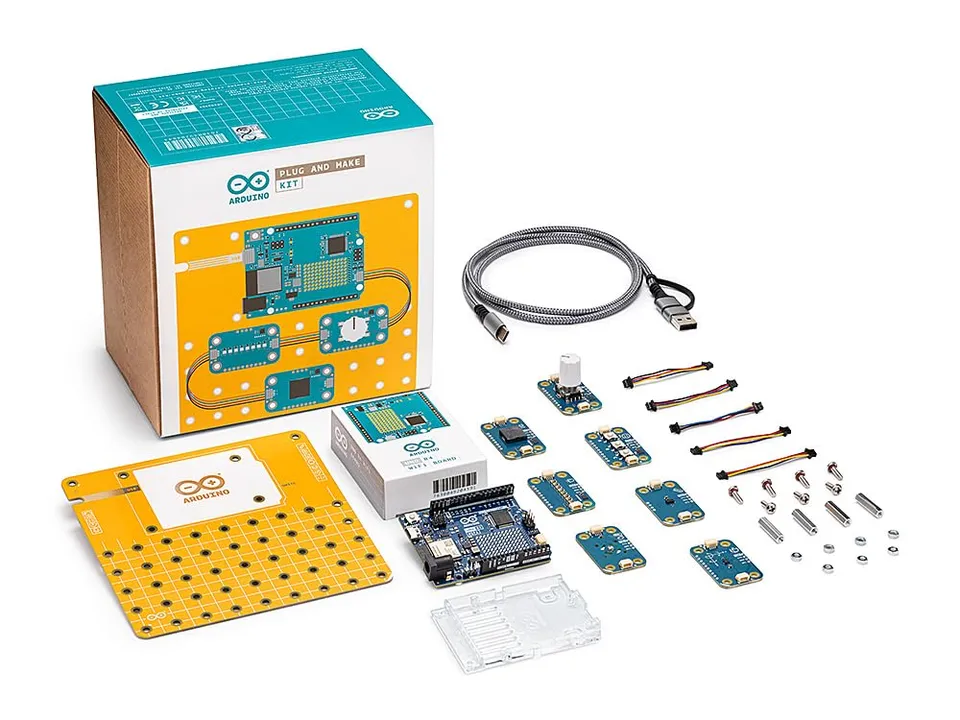 arduino-plug-and-make-kit-akx00069-modularer-elektronik-bausatz-ohne-l-ten image 1