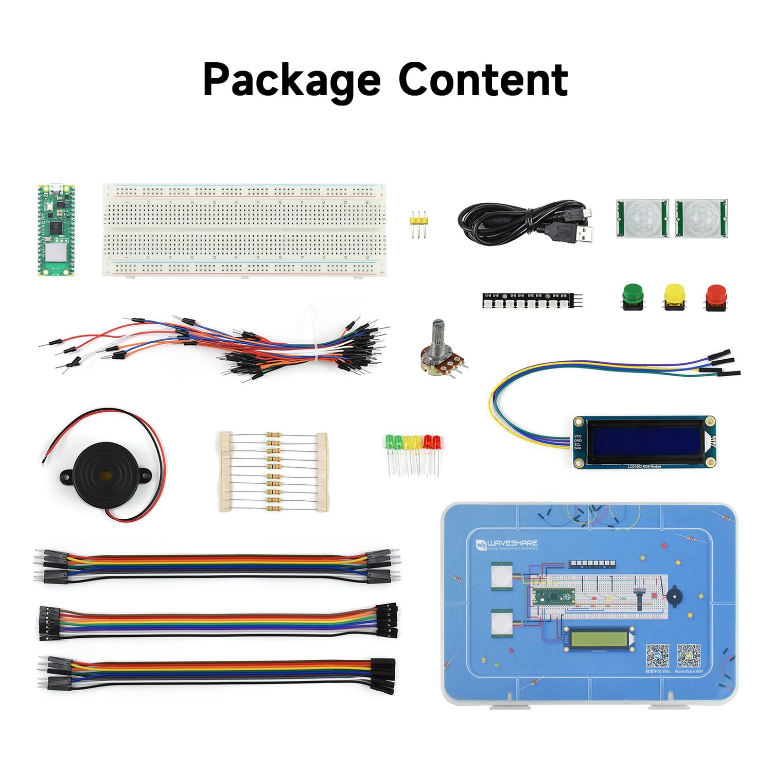 waveshare-pi-pico-w-basic-kit-mikrocontroller-mit-rp2040-und-wifi image 2