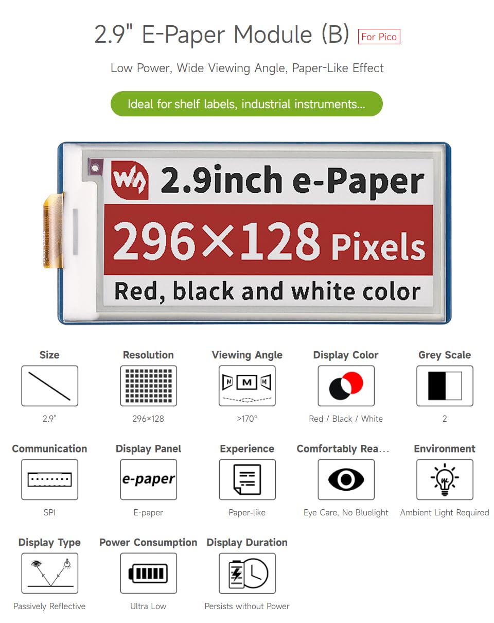 waveshare-2-9-zoll-e-paper-display-modul-b-f-r-raspberry-pi-pico-296x128-pixel-r image 3