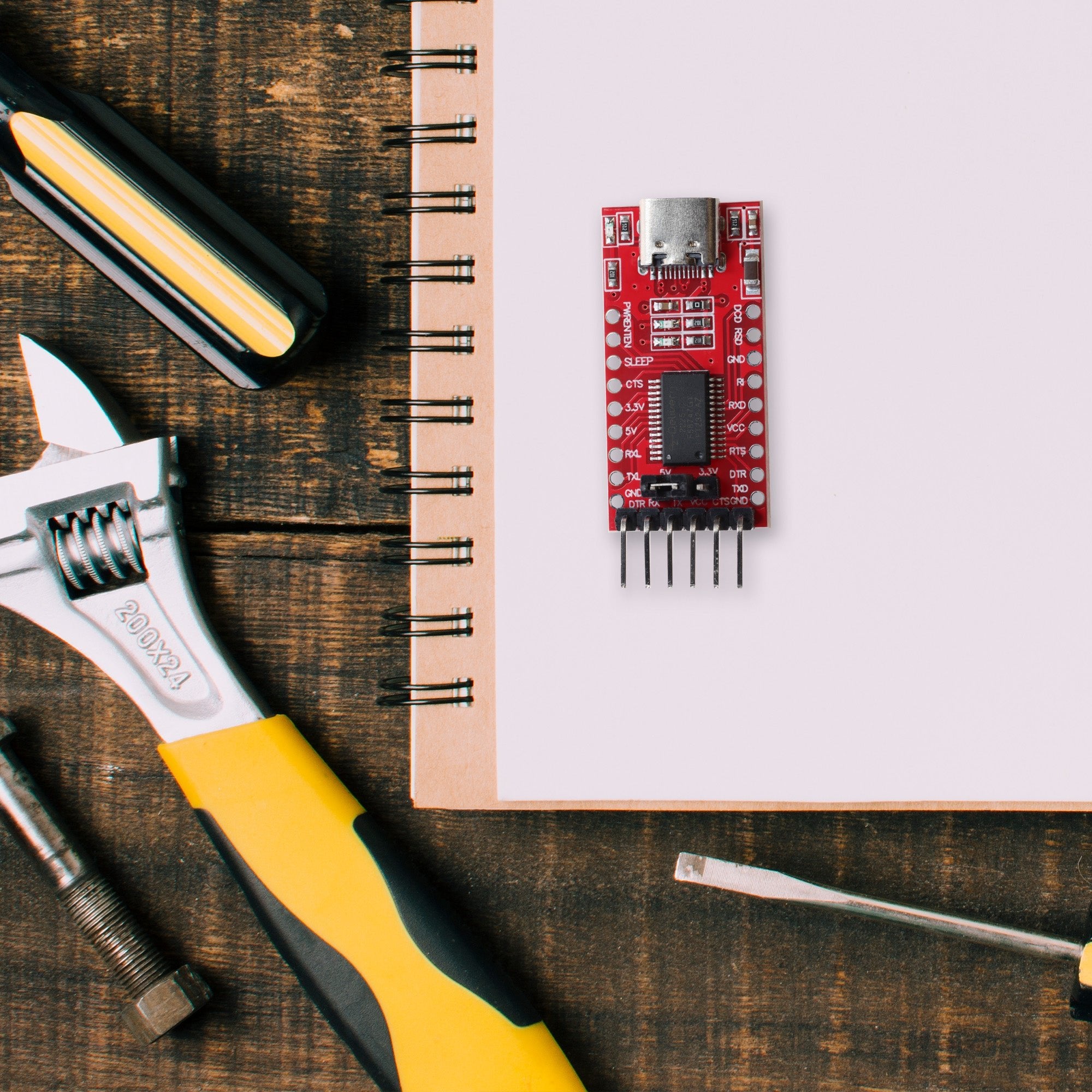 az-delivery-usb-c-zu-ttl-serial-adapter-f-r-3-3v-und-5v-mit-ft232rl image 7