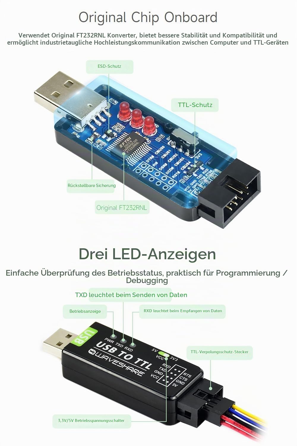 waveshare-industrial-usb-zu-ttl-converter-mit-ft232rnl image 5