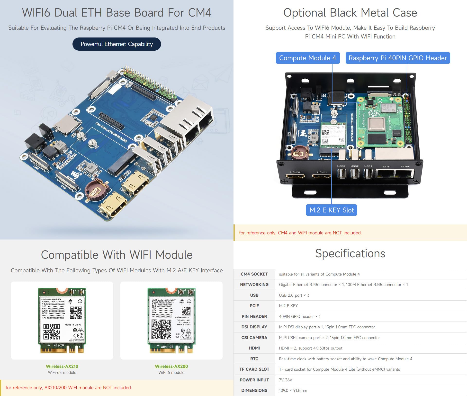 waveshare-wifi6-dual-eth-base-board-f-r-raspberry-pi-compute-module-4-mit-m-2-e- image 3