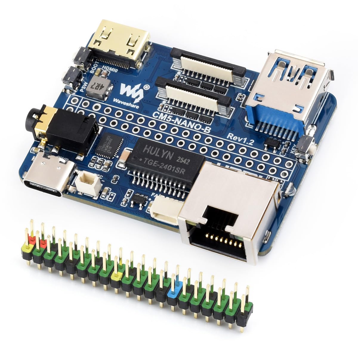 waveshare-nano-base-board-b-f-r-raspberry-pi-compute-module-5-mini-io-board image 1