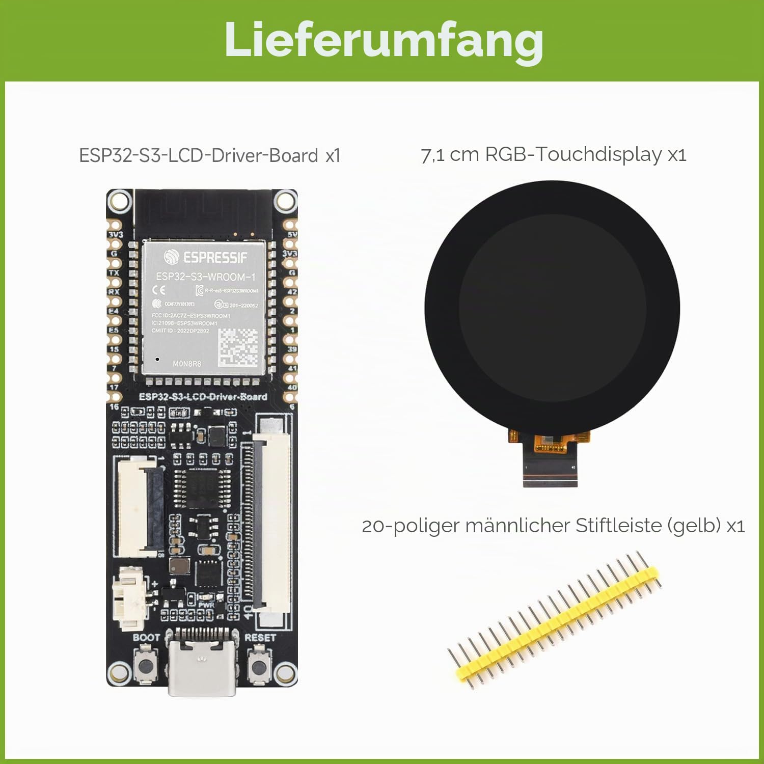 waveshare-esp32-s3-rgb-lcd-treiber-board-mit-2-8-zoll-rundem-touch-display-480x4 image 2