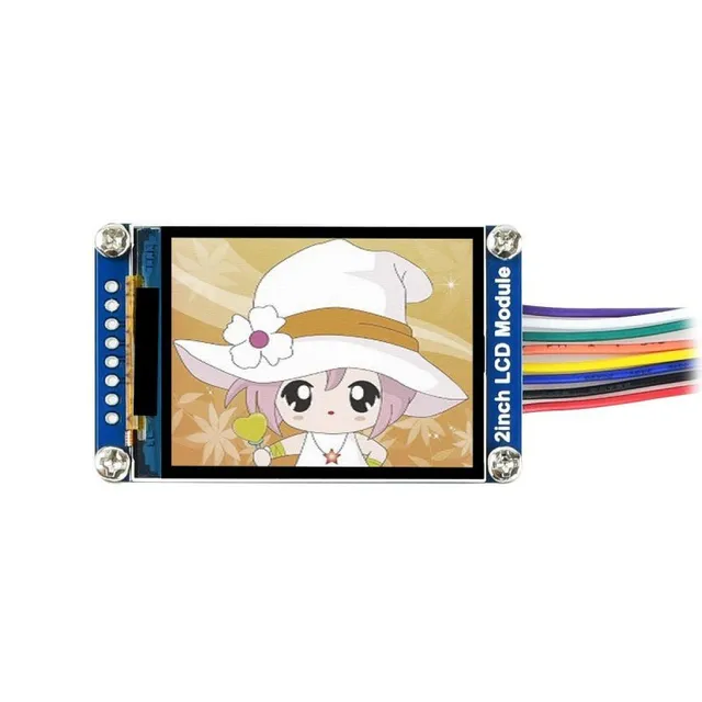 waveshare-2-zoll-tft-spi-display-modul-240x320-kompatibel-mit-arduino-und-raspbe image 1