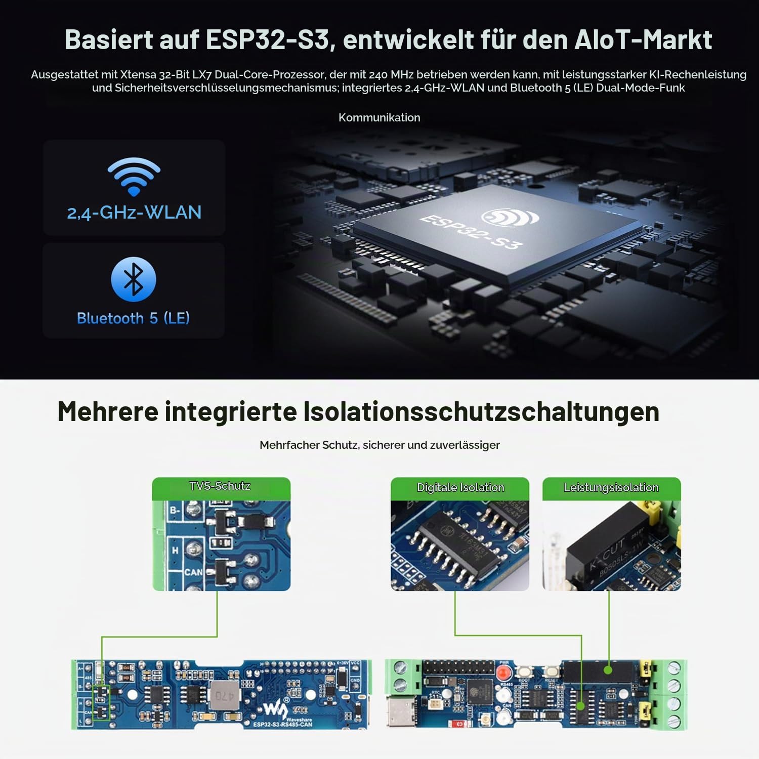 waveshare-industrial-esp32-s3-control-board-rs485-can-wifi-bluetooth-7-36v image 5