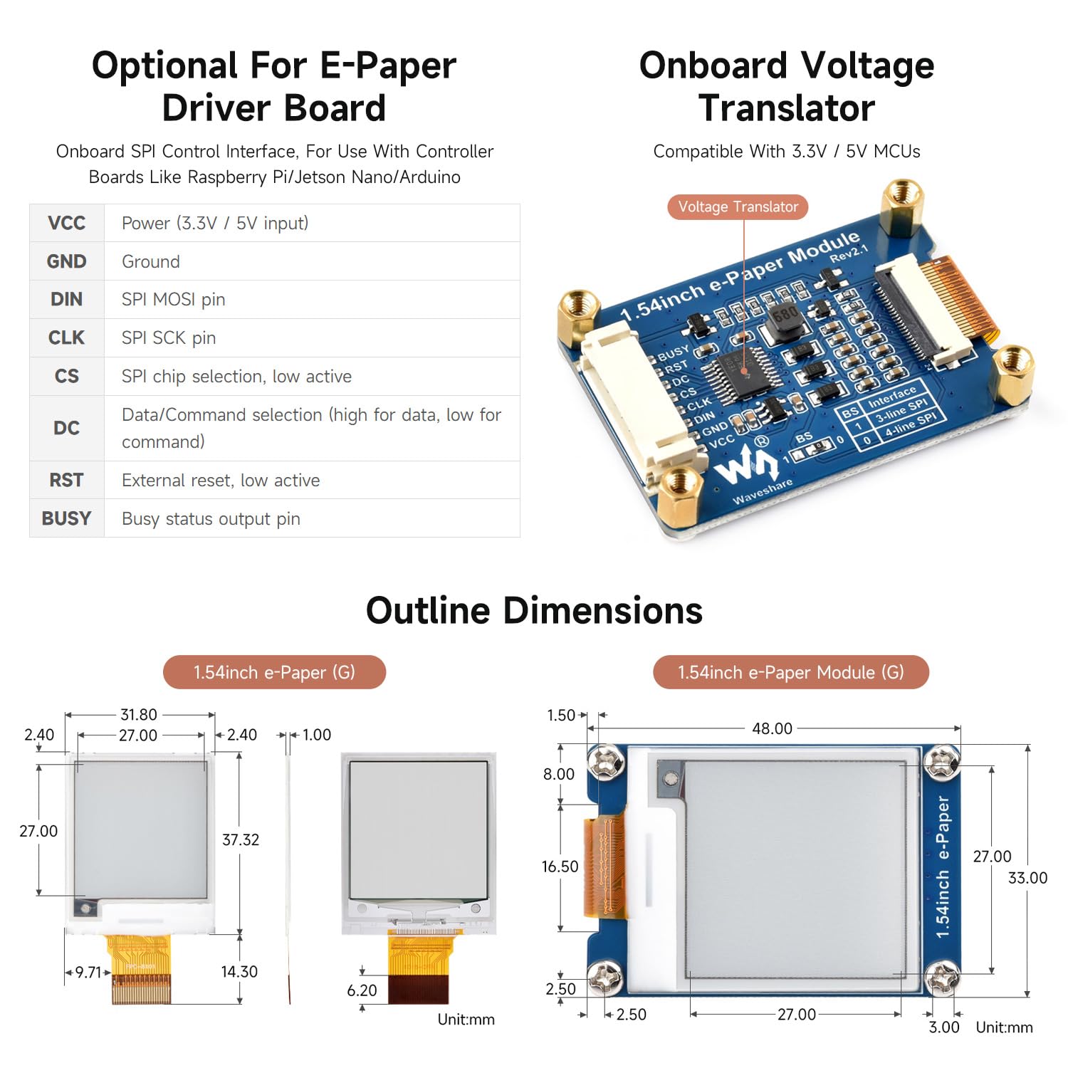 waveshare-1-54-zoll-e-paper-modul-g-200x200-mit-treiberboard-rot-gelb-schwarz-we image 6