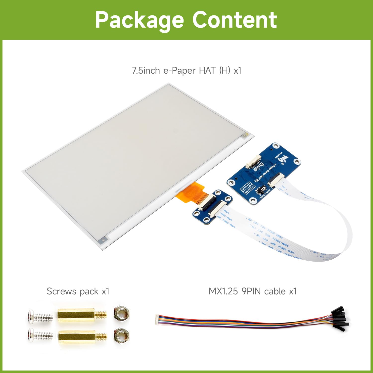 waveshare-7-5-zoll-e-paper-display-h-800x480-rot-gelb-schwarz-wei-mit-driver-hat image 2