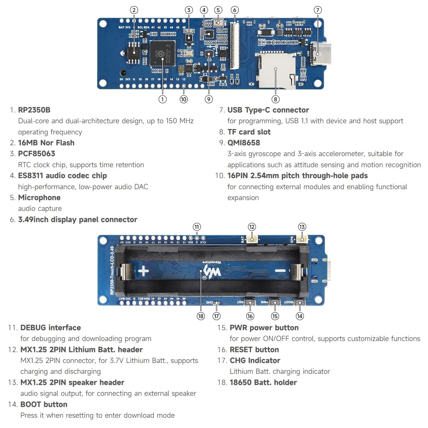 waveshare-rp2350-board-mit-3-49-zoll-ips-touch-display-172x640-imu-rtc-audio image 7