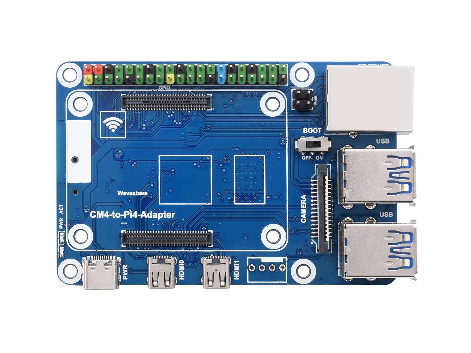 waveshare-cm4-zu-pi4-adapter-f-r-raspberry-pi-cm4-alternative-zu-raspberry-pi-4b image 1