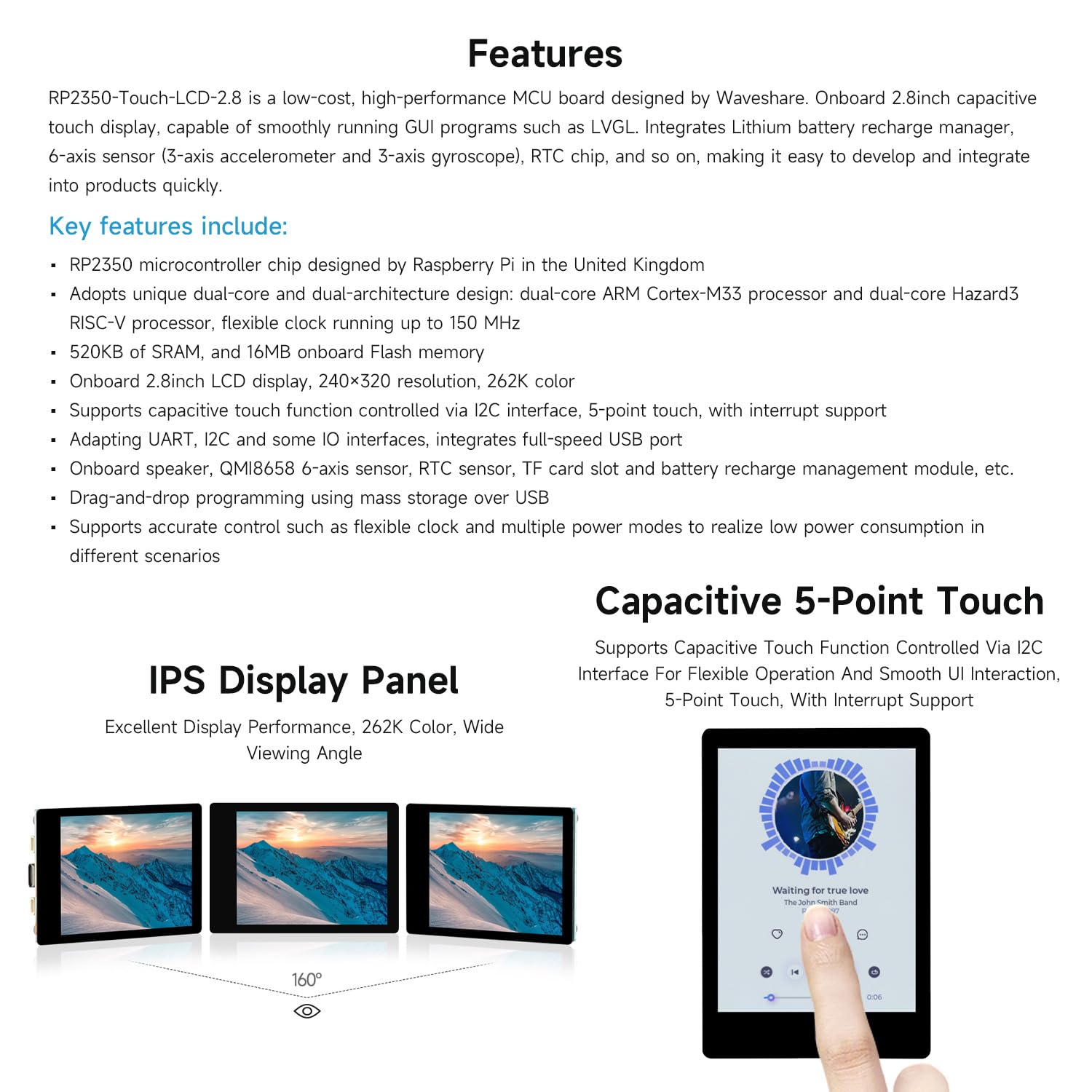 waveshare-rp2350-touch-lcd-2-8-entwicklungsboard-2-8-zoll-ips-touch-240x320-mit- image 4