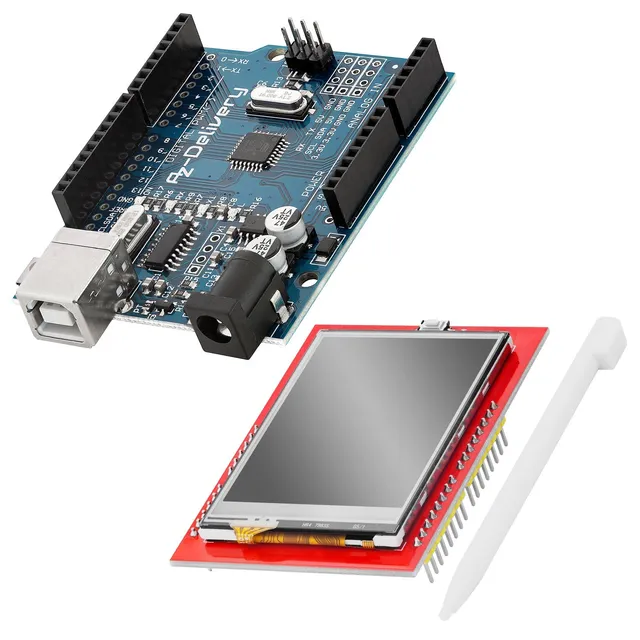 az-delivery-az-atmega328-board-mit-2-4-zoll-tft-lcd-touch-display-shield-240x320 image 1