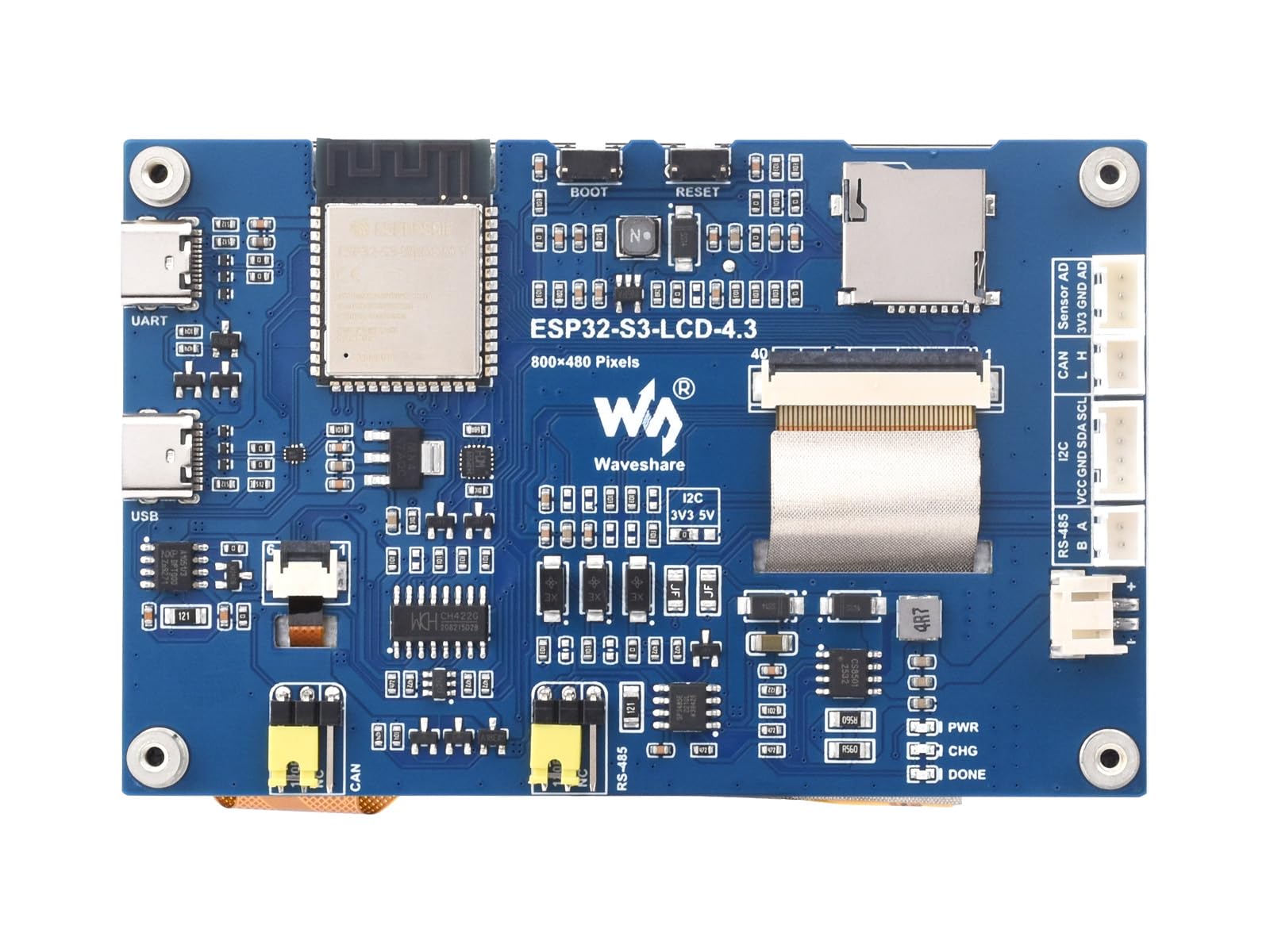 waveshare-esp32-s3-touch-lcd-4-3-mikrocontroller-entwicklungsboard-4-3-zoll-touc image 7