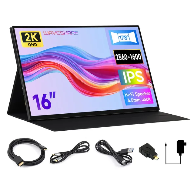 waveshare-luckfox-16-zoll-2k-mobiler-touch-monitor-2560x1600-165hz-ips-hdr-10-pu image 1