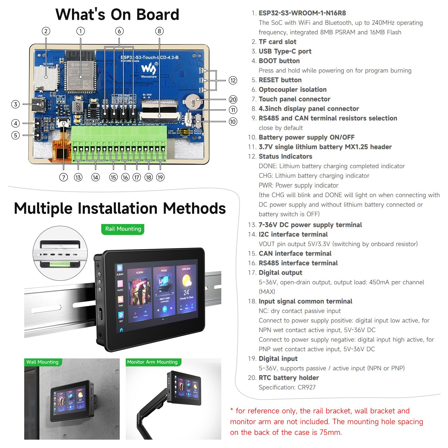 waveshare-esp32-s3-4-3-zoll-kapazitives-5-punkt-touch-display-entwicklungsboard- image 7