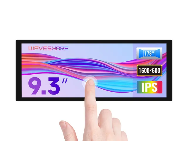 waveshare-9-3-zoll-touch-display-1600x600-ips-long-bar-hdmi-mit-10-punkt-touch-f image 1