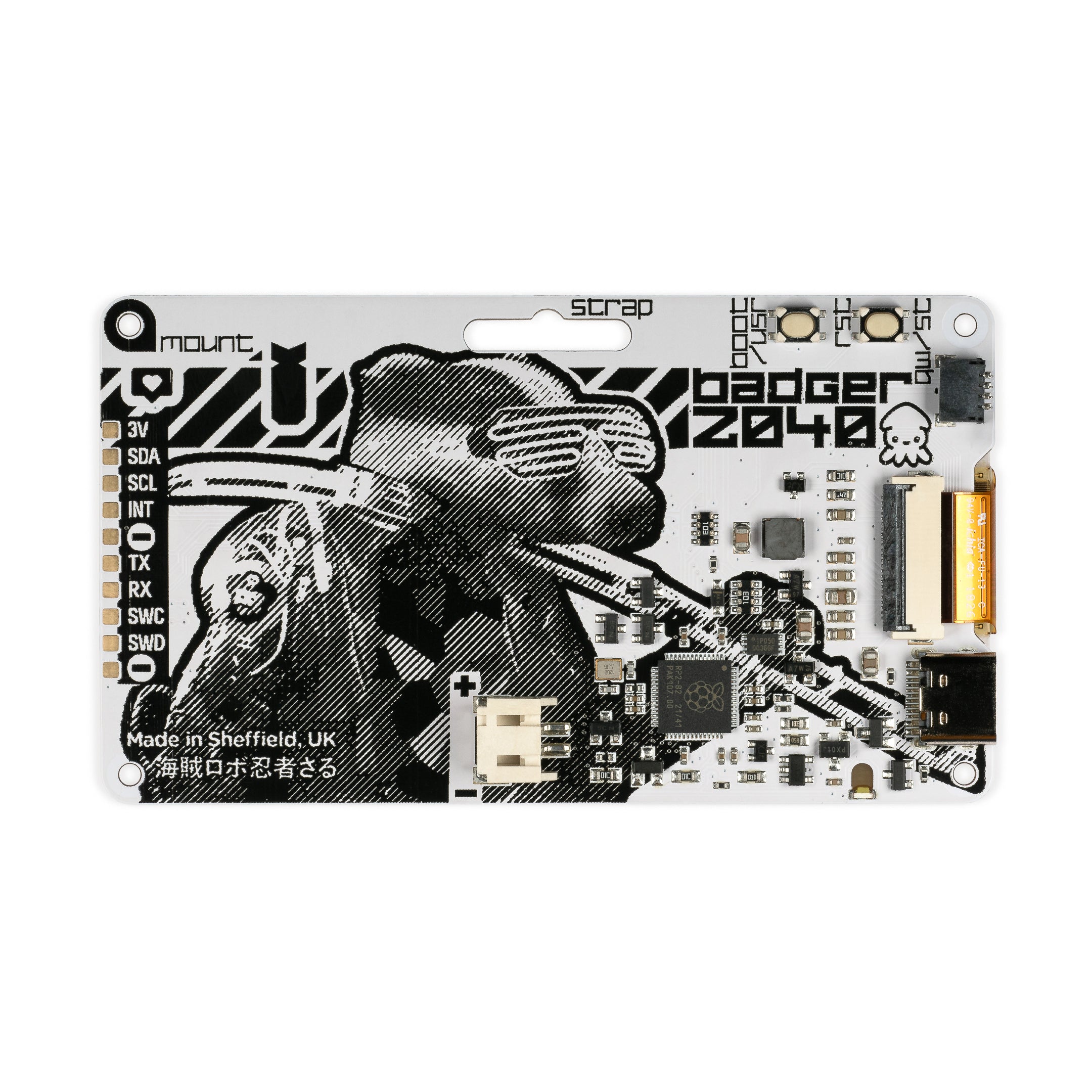 pimoroni-badger-2040-programmierbares-e-ink-badge-mit-rp2040 image 3