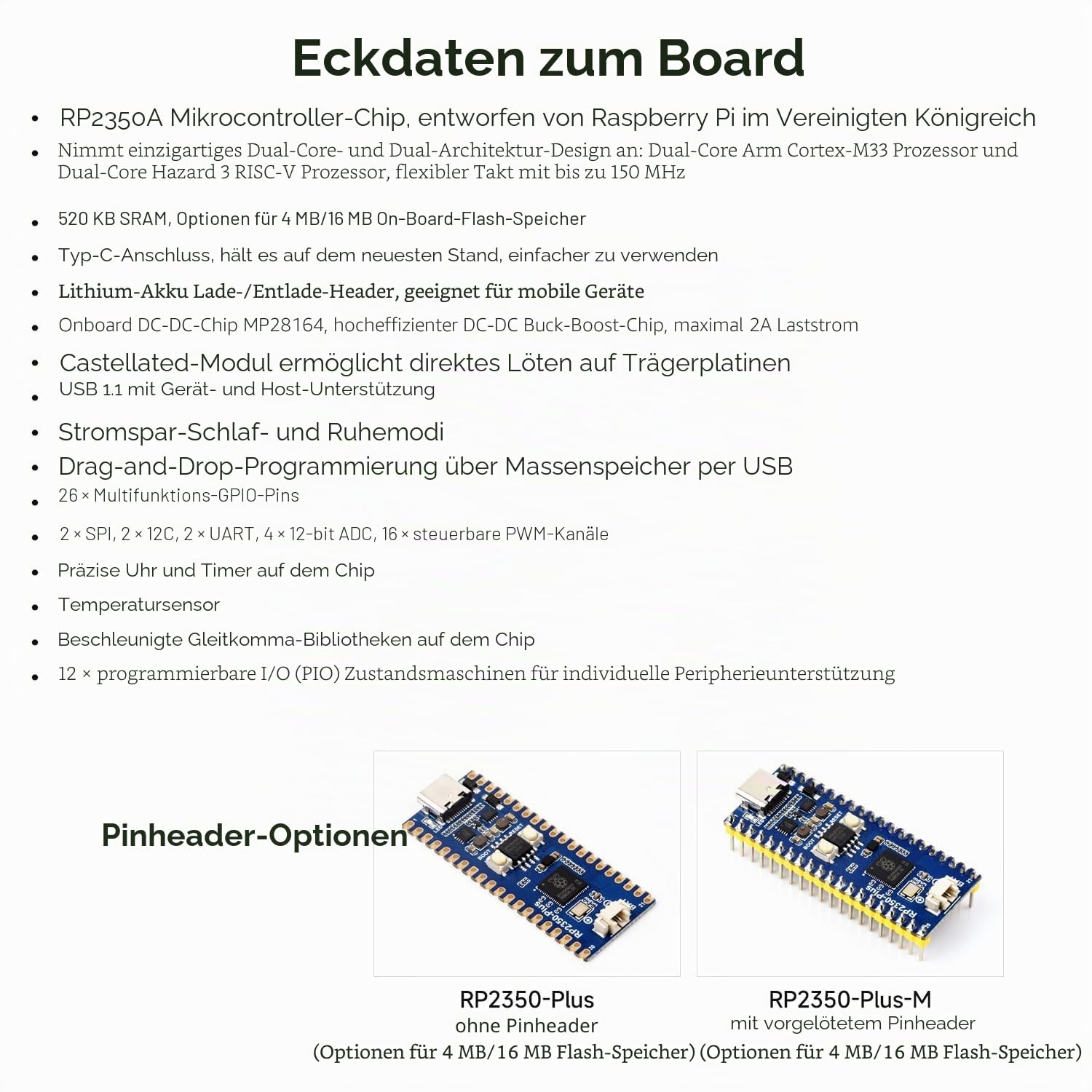 waveshare-rp2350-plus-entwicklungsboard-pico-like-mcu-rp2350a-4mb image 4