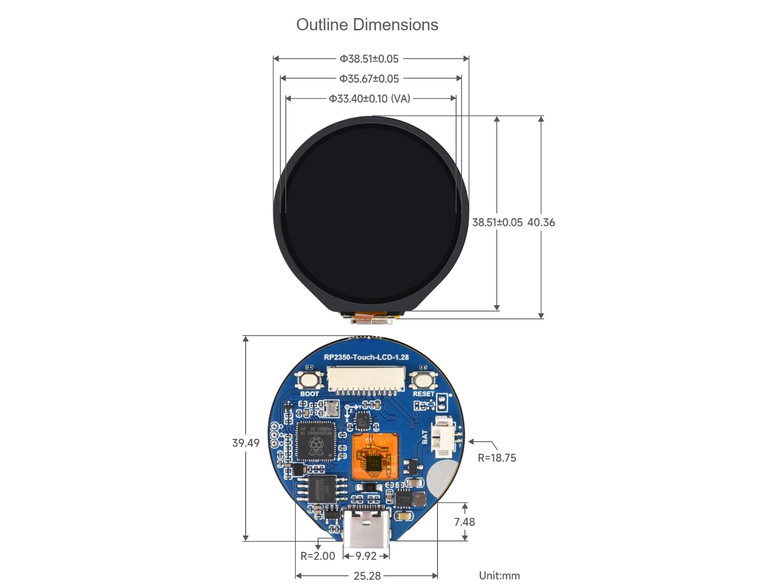 waveshare-rp2350-touch-lcd-1-28-zoll-mcu-board-rund-240x240-mit-6-achsen-sensor- image 7