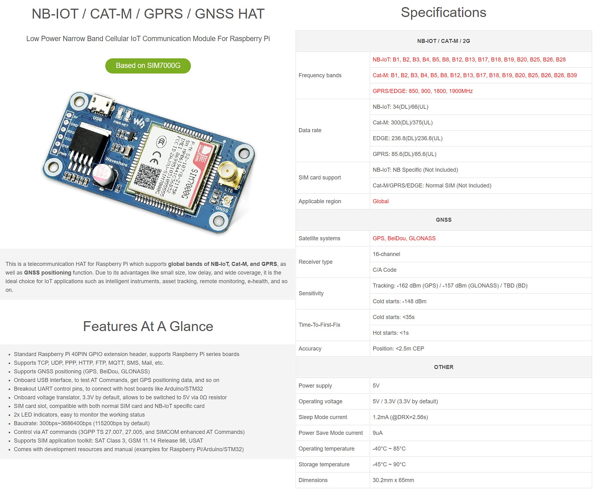 waveshare-sim7000g-nb-iot-cat-m-gprs-hat-f-r-raspberry-pi-gnss-global-band image 3