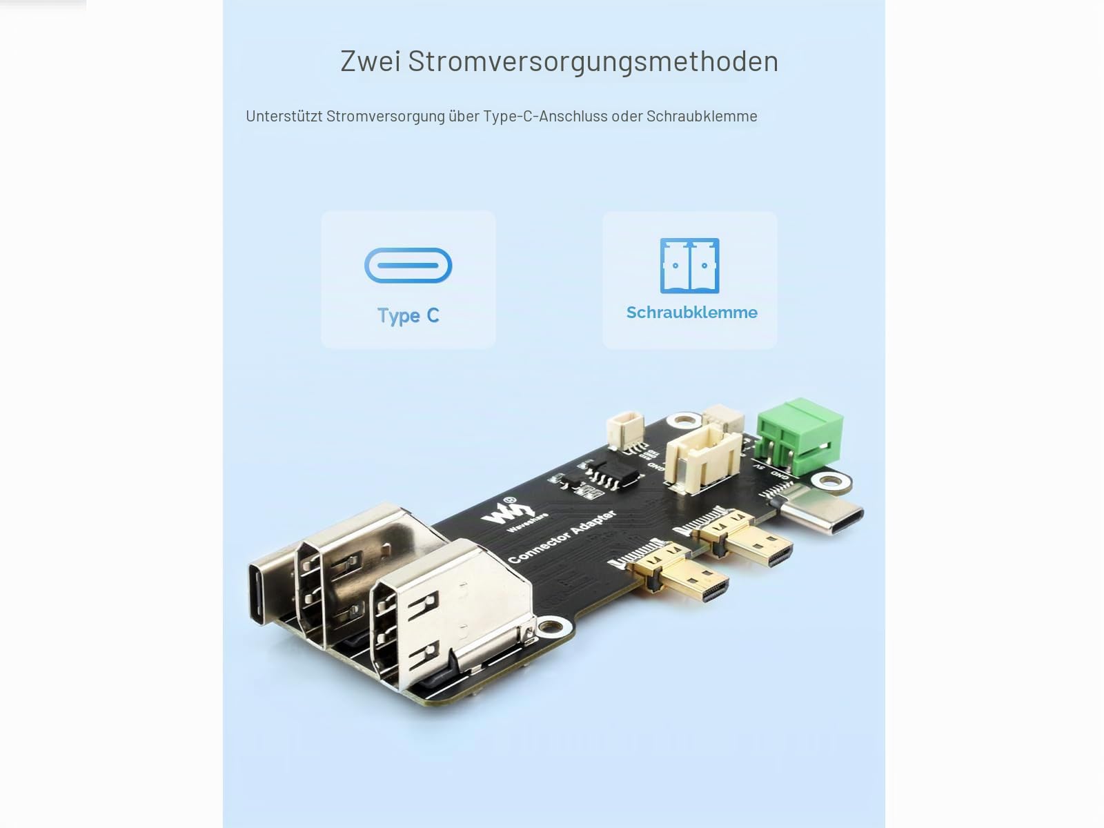 waveshare-micro-hdmi-zu-hdmi-adapter-board-f-r-raspberry-pi-5-4b-dual-4k-zwei-st image 4