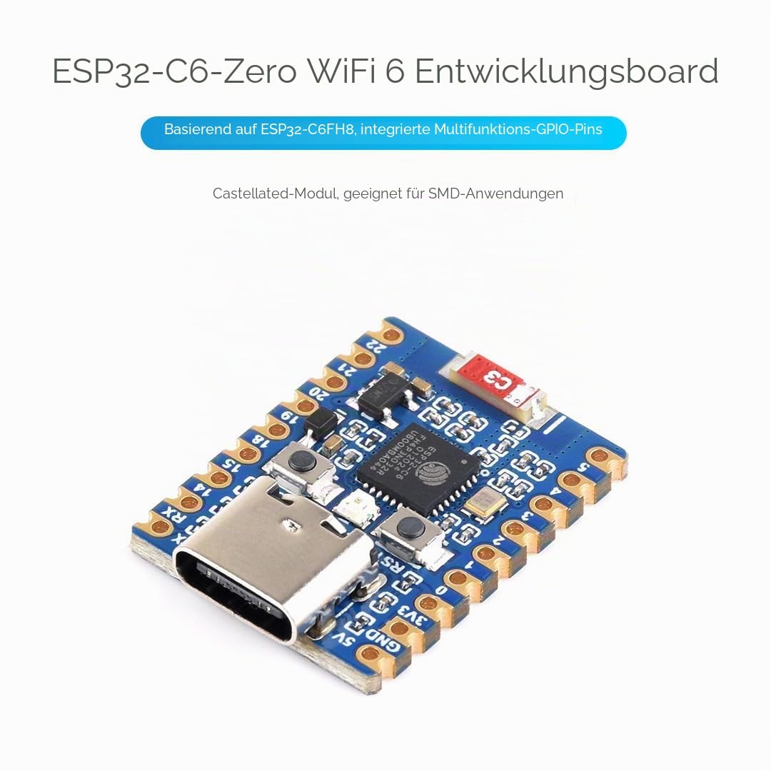 waveshare-esp32-c6-mini-entwicklungsboard-mit-header-wifi-6-bt5 image 3