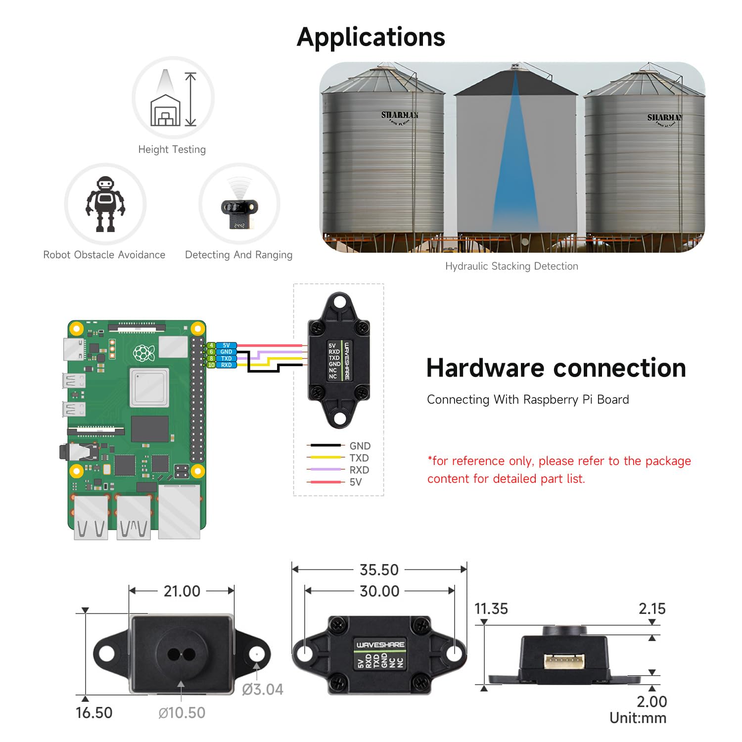 waveshare-tof-laser-distanzsensor-d-tof-0-02-20m-uart image 6