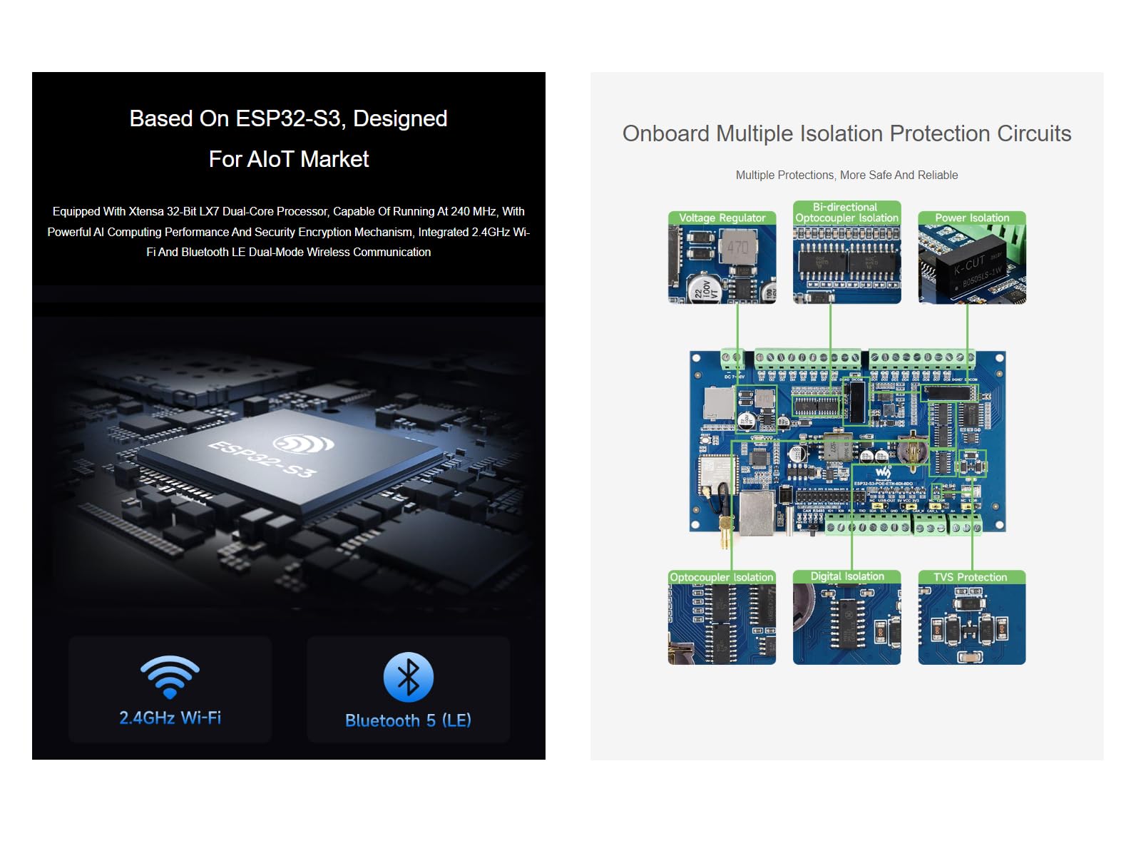 waveshare-industrial-esp32-s3-8-kanal-controller-di-do-mit-wifi-bt-rs485-can-eth image 3