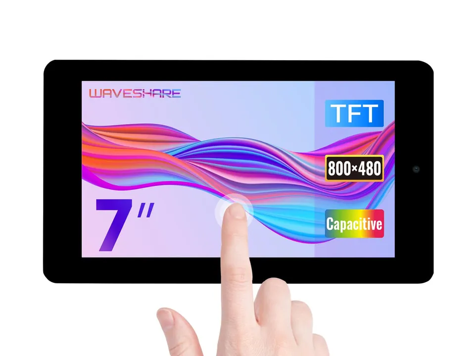 waveshare-7-zoll-control-panel-f-r-raspberry-pi-kapazitiver-touch-800x480-dsi-5m image 1