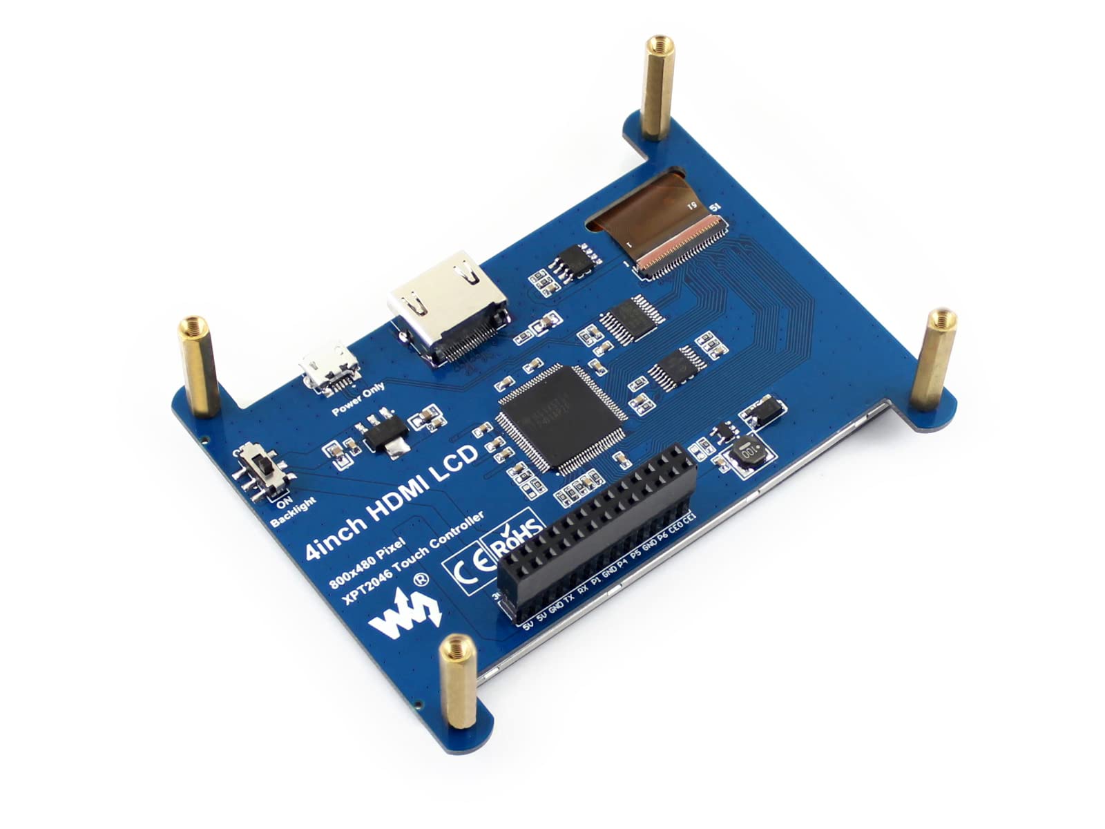 waveshare-4-zoll-hdmi-lcd-display-resistive-touch-800x480-ips-f-r-raspberry-pi image 6